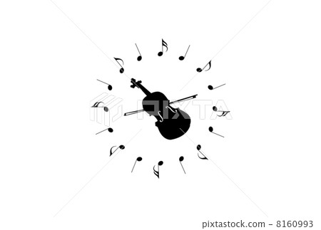 Violin silhouette illustration 8160993