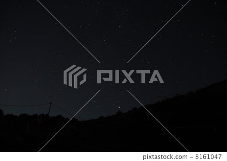 Sky full of stars from Mount Fuji 8161047