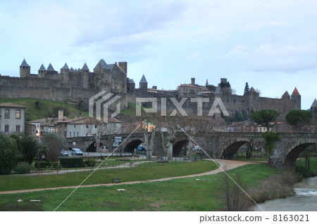 In the evening of World Heritage Carcassonne 8163021
