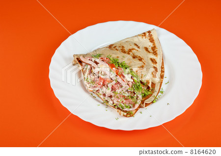 pancakes with cheese and vegetables 8164620