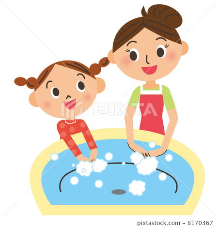 Parent and child washing hands Parent and child washing hands 8170367