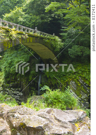 高千穗峽谷的Shinkyo橋 8172411