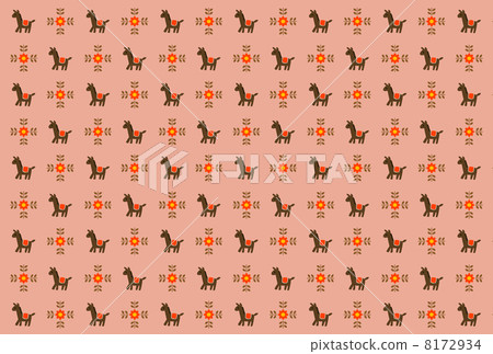 斯堪的納維亞馬圖案背景 8172934