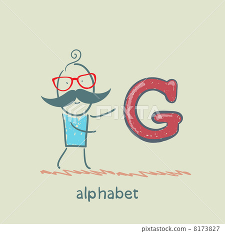 man standing with a letter of the alphabet man standing with a letter of the alphabet 8173827