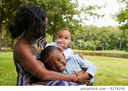 African mother and her children African mother and her children 8174248