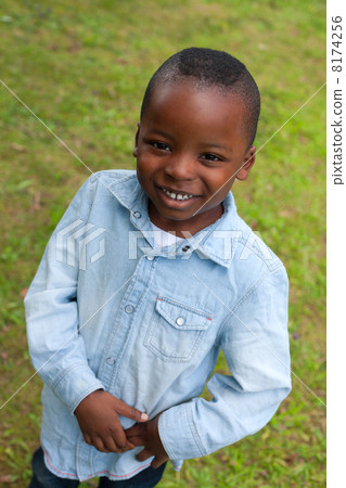Smile with the african boy 8174256