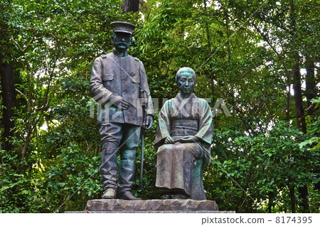 Nogi Yoshiki·Shizuko的銅像(Nogi Shrine / Yamaguchi Prefecture Shimonoseki City Choshuinnaichi Town) Nogi Yoshiki·Shizuko的銅像(Nogi Shrine / Yamaguchi Prefecture Shimonoseki City Choshuinnaichi Town) 8174395