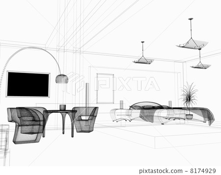 Modern dining room 8174929