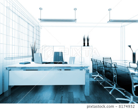 modern interior of office 8174932
