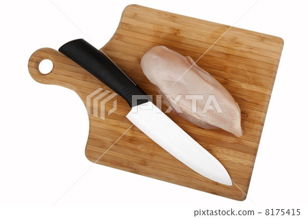 Chicken fillet and knife Chicken fillet and knife 8175415