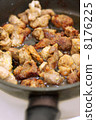 meat is fried in a pan 8176225