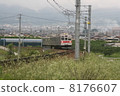Nagano Electric Railway aiming for the Chikuma river 8500 8176607