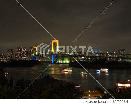 Rainbow Bridge Rainbow Bridge daiba JAPAN tokyo Rainbow Bridge Rainbow Bridge daiba JAPAN tokyo 8179684