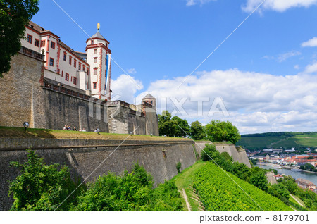 Germany Würzburg Marienberg Fortress and Townscape Germany Würzburg Marienberg Fortress and Townscape 8179701