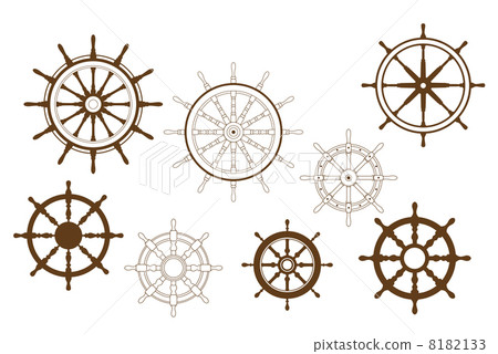 Steering wheels set - Stock Illustration [8182133] - PIXTA