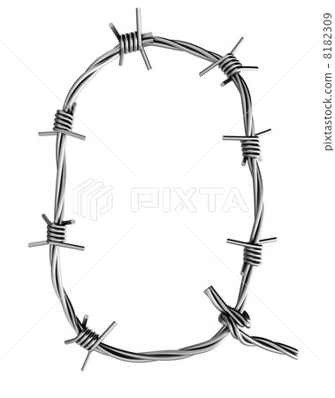 Barbed wire alphabet, Q 8182309