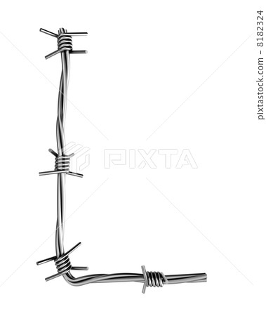 Barbed wire alphabet, L 8182324