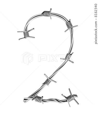 Barbed wire alphabet, 2 8182340