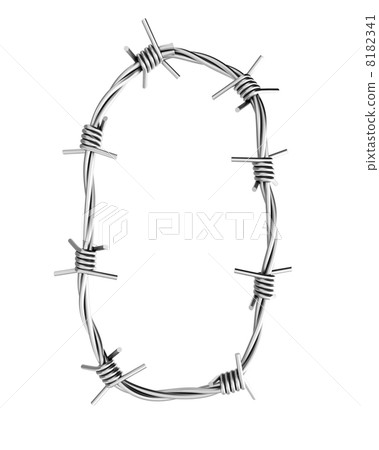 Barbed wire alphabet, 0 8182341
