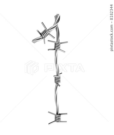 Barbed wire alphabet, 1 8182344