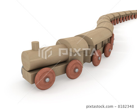 Arrival of wooden locomotive Arrival of wooden locomotive 8182348