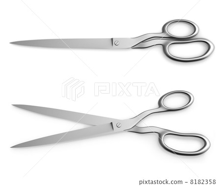 Scissors closed and opened Scissors closed and opened 8182358