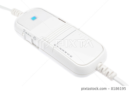 Switch temperature control for the heater. On a white background 8186195