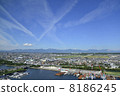 Suzuka range seen from Yokkaichi Port Port Building 8186245