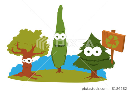 Funny Trees Holding A Recycling Sign Funny Trees Holding A Recycling Sign 8186282