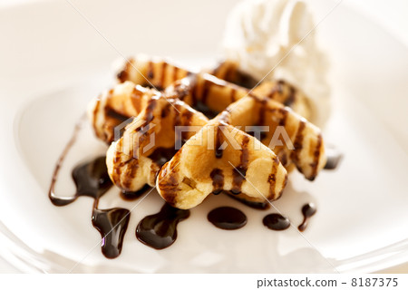 華夫餅巧克力醬掛（側身） 8187375