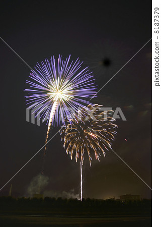 Saijo city Ogata festival civic fireworks festival 8187379