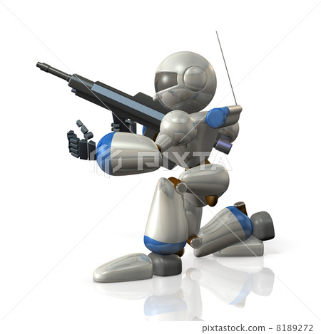 顯示機器人軍隊的抽象3DCG例證 顯示機器人軍隊的抽象3DCG例證 8189272