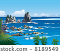 Illustration of Ishizaki Coast Illustration of Ishizaki Coast 8189549
