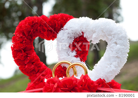 hearts car wed decoration hearts car wed decoration 8190001