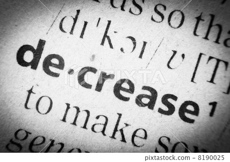 word decrease, glossary, macro word decrease, glossary, macro 8190025