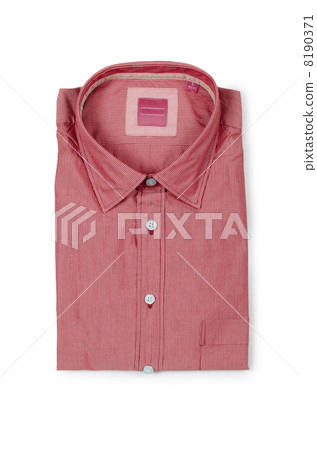 Nice male shirt isolated on the white Nice male shirt isolated on the white 8190371