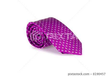 Elegant silk male tie ( necktie ) on white Elegant silk male tie ( necktie ) on white 8190457