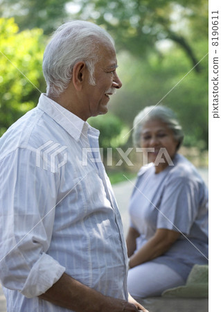 Executives cheering during cricket match 8190611
