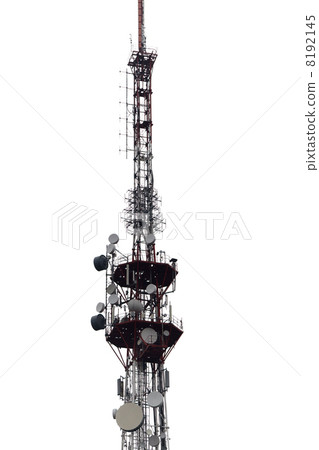 TV tower on white. TV tower on white. 8192145