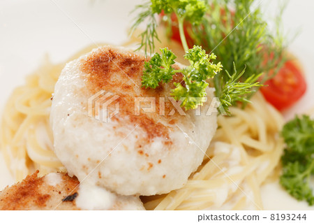 chicken cutlet with pasta 8193244