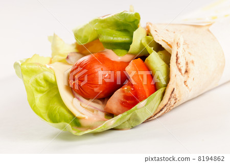 tortilla with sausage and vegetables tortilla with sausage and vegetables 8194862