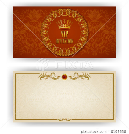 Elegant template for vip luxury invitation 8195638