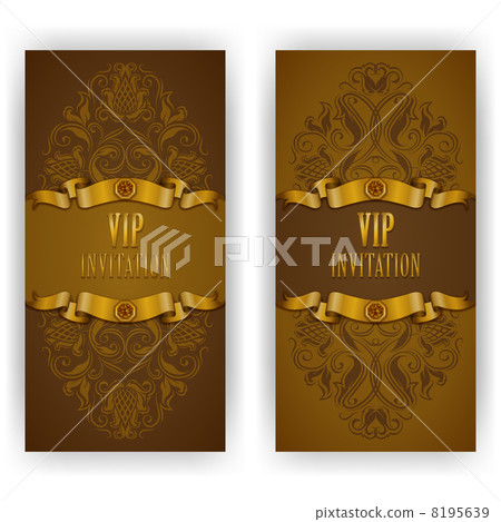 Elegant template for vip luxury invitation - Stock Illustration ...