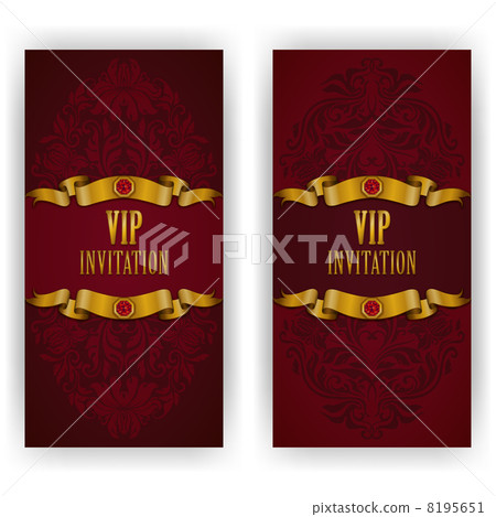 Elegant template for vip luxury invitation 8195651