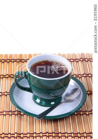 cup of green tea isolated 8195960