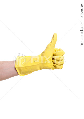 hand in glove isolated 8196036