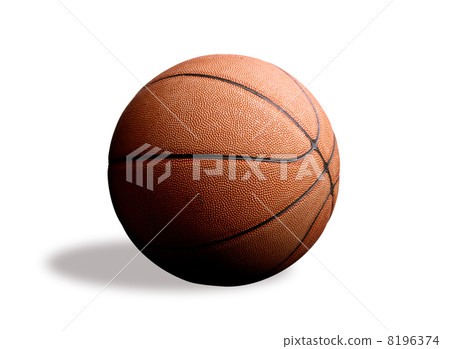 Orange basket ball, photo on the white background 8196374