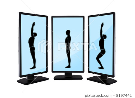 monitor with yoga position 8197441