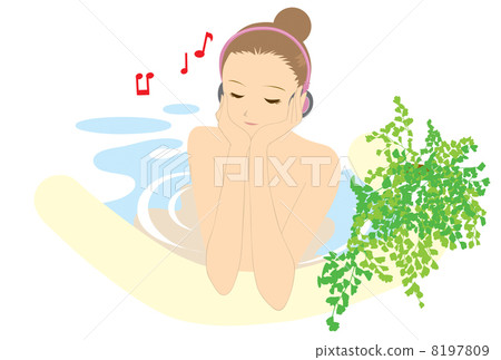 一個女人在洗澡 8197809