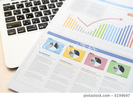 Laptop computer and document 8199697